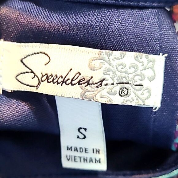 Speechless Halter Neckline Dress, Burgundy & Teal Print, Size Small, NWT - Picture 7 of 10